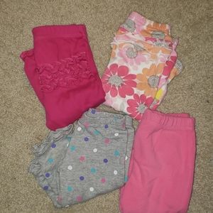 Bundle of baby girl pants